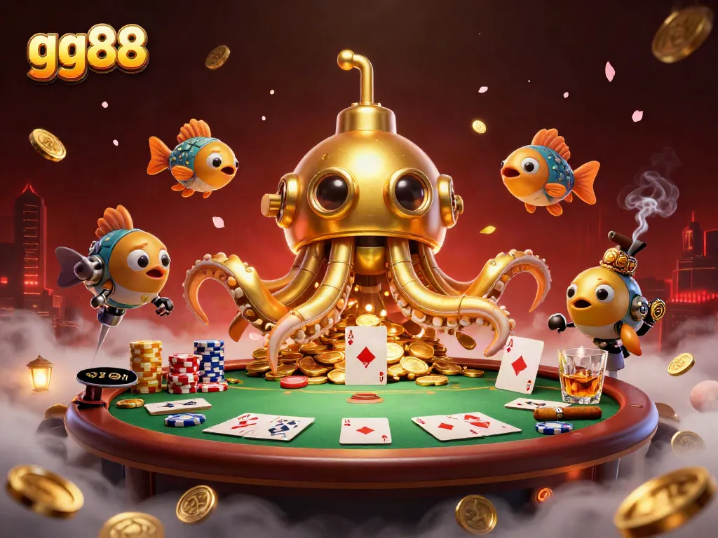 Experience the thrill of winning big at gg88 with this dynamic casino-themed illustration.