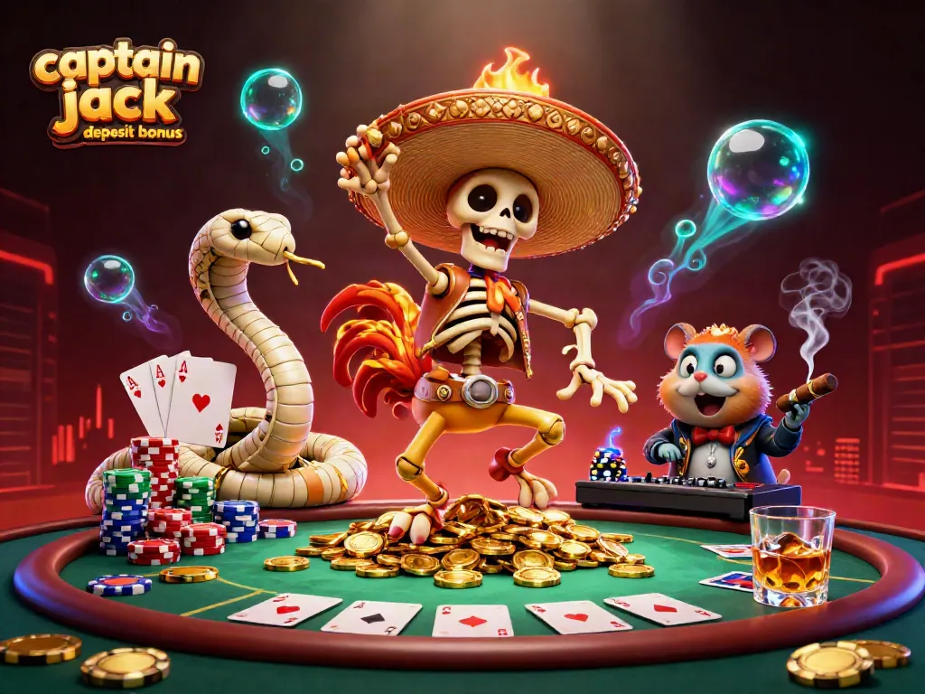 Claim exciting rewards with the captain jack no deposit bonus using vibrant casino elements.