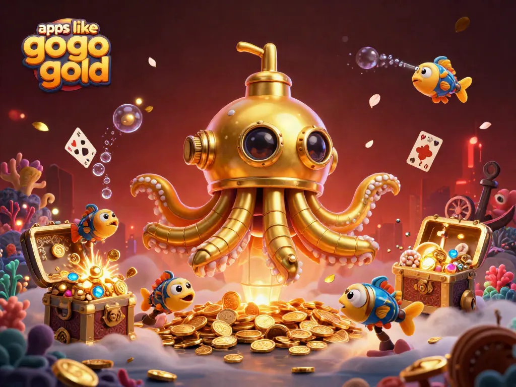Engage with thrilling gameplay at apps like go go gold, featuring a dynamic underwater scene with rewards.