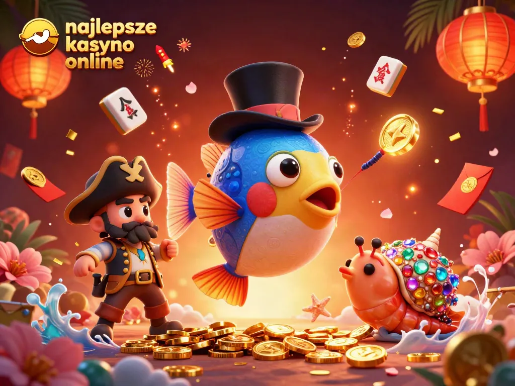 Experience the excitement of najlepsze kasyno online with this vibrant 3D casino-themed illustration.
