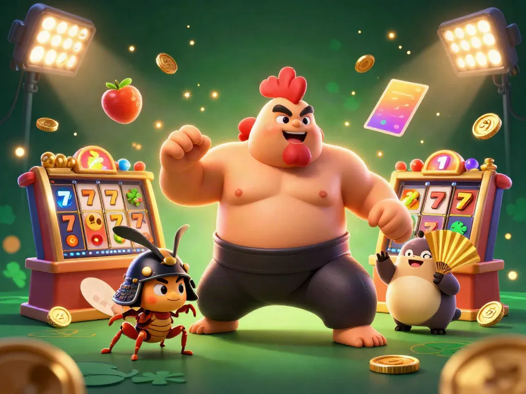 Experience the excitement of slot deposit 10 ribu with unique characters and vibrant casino elements.