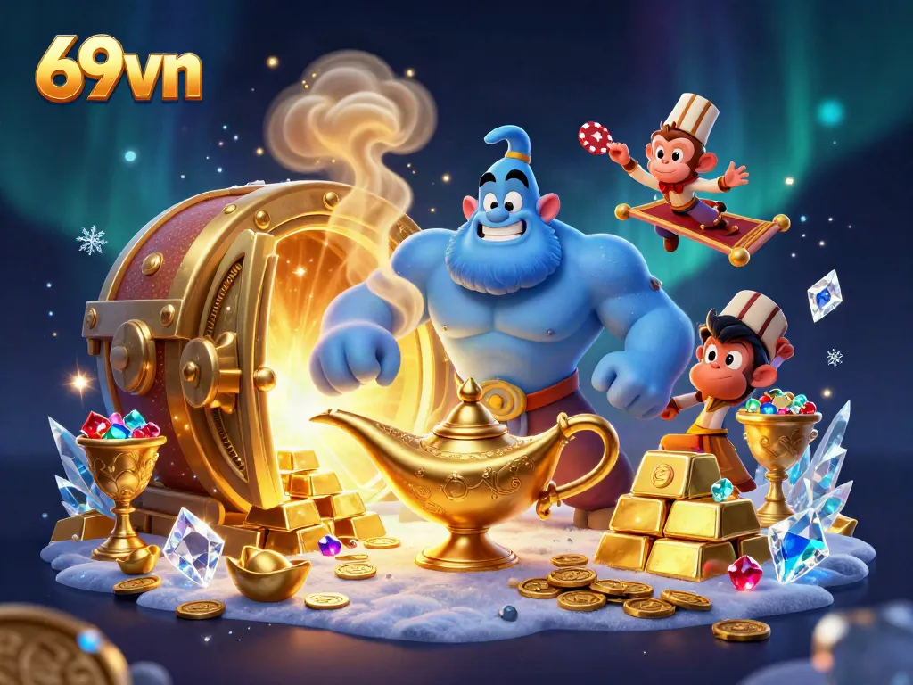 Experience thrilling gameplay at 69vn with engaging gaming elements and festive characters.