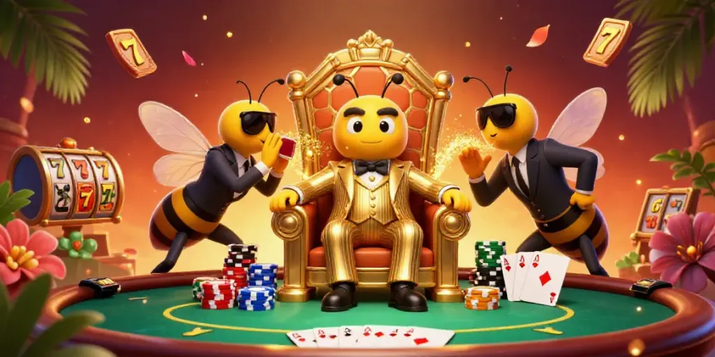 Engage in thrilling play at the slot resmi with vibrant characters and dynamic casino elements.