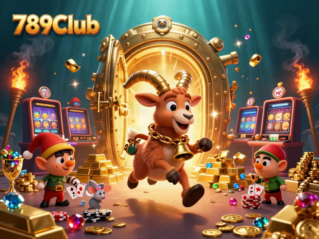 Experience thrilling gameplay at 789Club with a whimsical casino illustration featuring enchanting characters.