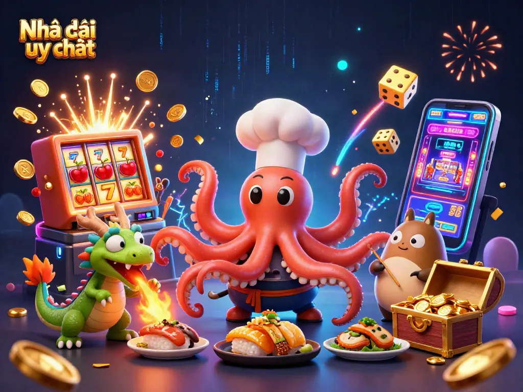 Enhance your gaming experience with Nhà cái uy tín, featuring vibrant casino characters and thrilling elements.