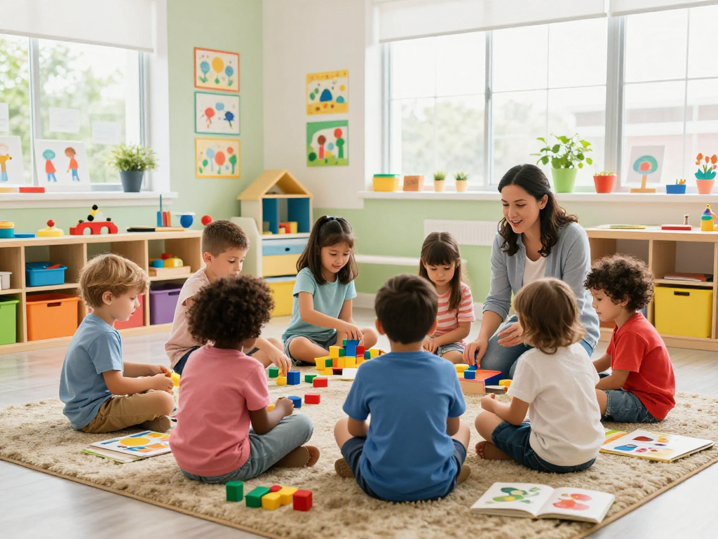 Engaging classroom at international kindergarten Singapore fostering curiosity and collaboration.