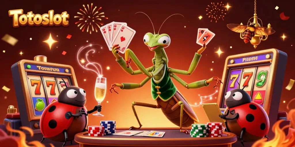 Rasakan keseruan bermain Totoslot dengan mantis raksasa dan ladybug sebagai pemandu di kasino