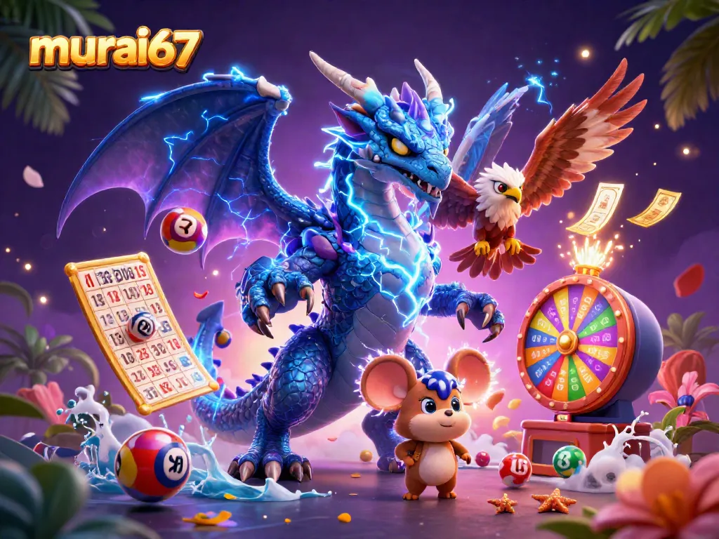 Join the fun at murai67, showcasing vibrant lottery balls, captivating prizes, and dynamic wins!
