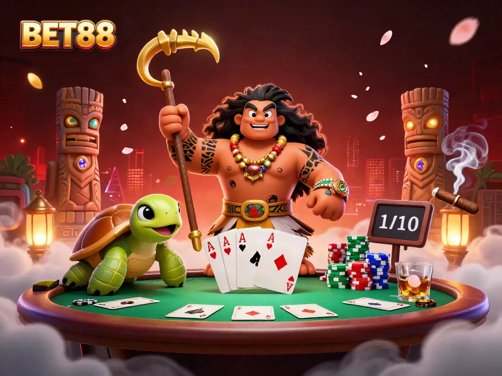 BET88 tham gia vào thế giới casino với cảnh chơi bài phong phú và sinh động.