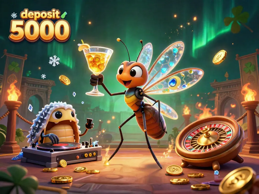 Experience thrilling slots and winning moments with deposit 5000 at this vibrant casino scene.