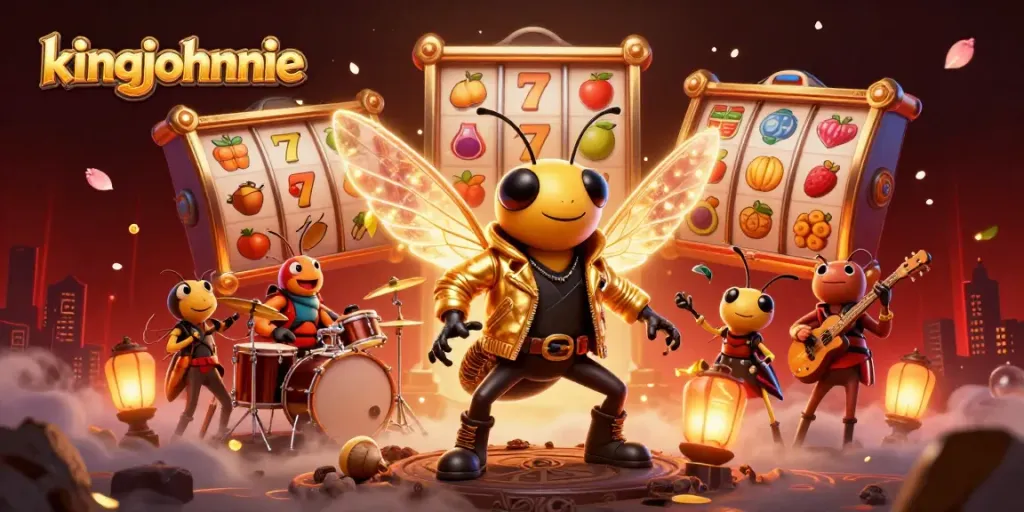 Engage with kingjohnnie's exhilarating slot games through vivid 3D cartoon art filled with dynamic action.