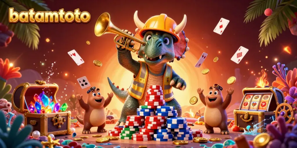 Engage with batamtoto by celebrating a casino atmosphere with animated characters and dynamic gaming elements.