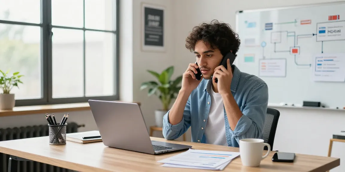 Professional tech support environment focused on Hotmail support Canada, with representative troubleshooting elements.