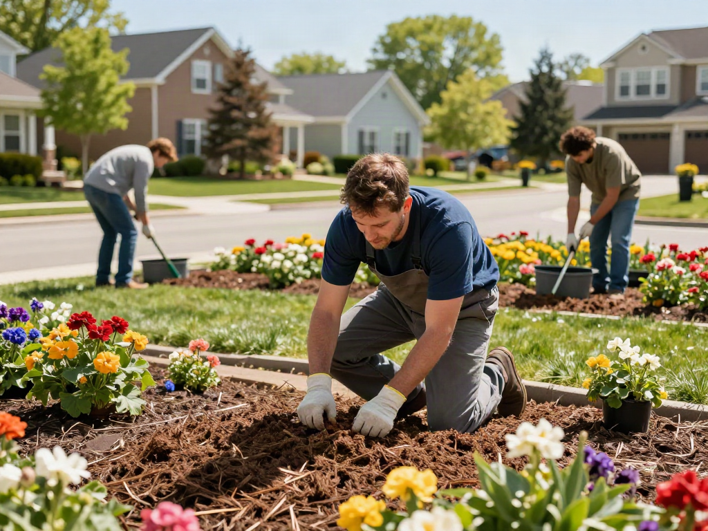 Professional landscaper providing local services, maintaining gardens in the neighborhood with wish4d quality.