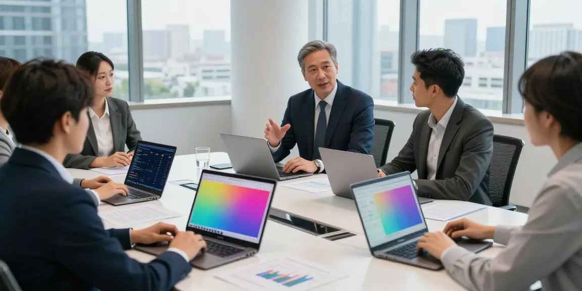 Business professionals discussing Charles Field Marsham net worth strategies in a modern conference room.