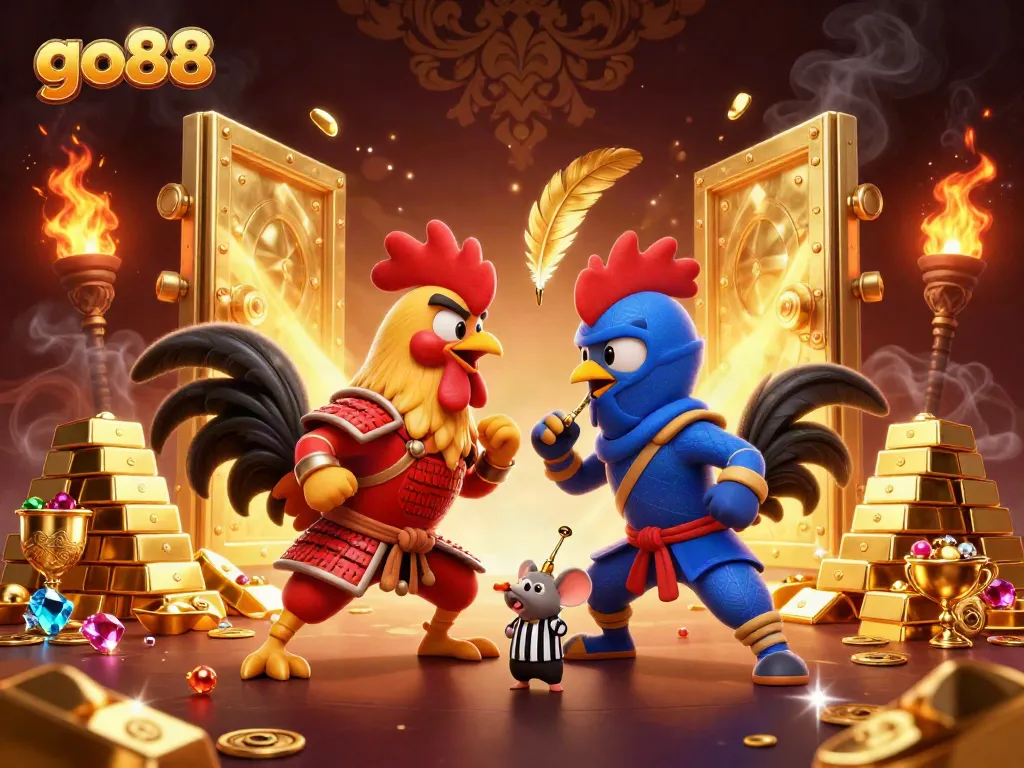 Experience thrilling gameplay with go88 featuring dynamic roosters in a high-stakes setting.