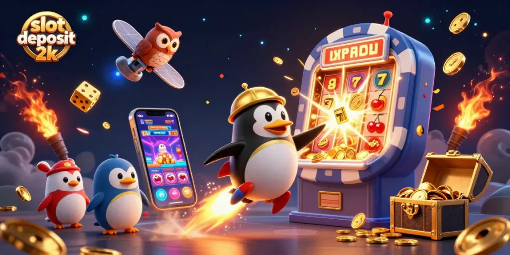 Engage in exhilarating gameplay with the vibrant "slot deposit 2k" casino theme, bursting with excitement and treasures.