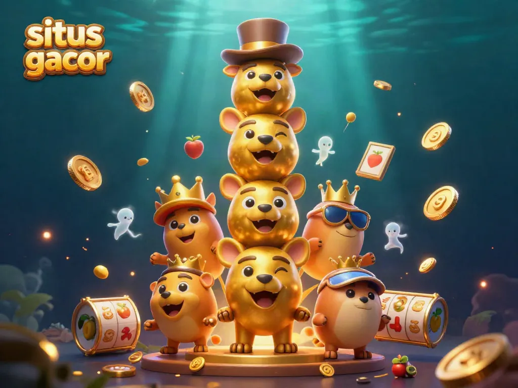 Menangkan permainan di situs slot gacor dengan simbol slot buah yang berkilauan dan totem warna-warni.